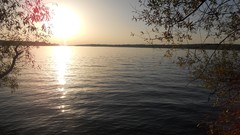 Sunset sand Sea nature Trees water lakes Beaches skies