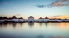 Sunset Sea cloud architecture buildings skies mansion 