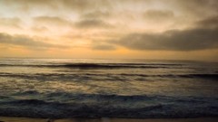 Sunset Sea clouds waves skies