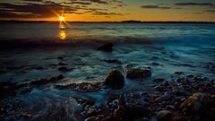 Sunset Sea HDR Photography