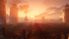 Sunset Sea lighthouses bioshock infinite