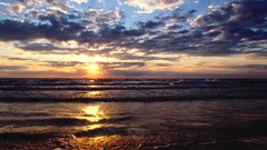 Sunset Sea nature clouds