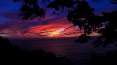 Sunset Sea nature clouds