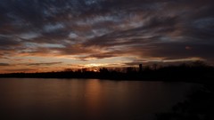 Sunset Sea nature clouds ice rivers