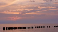 Sunset Sea nature sun clouds ocean skyscapes