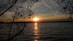 Sunset Sea nature water sun autumn