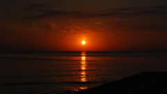 Sunset Sea night ocean skyscapes