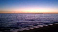 Sunset sea shorelines Beaches