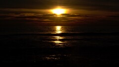 sunset Sea sky sunlight