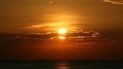 Sunset Sea sun clouds android skyscapes