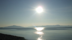 Sunset Sea water seaskape