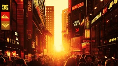 Sunset Seoul cityscapes south korea