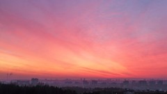 Sunset skies red sky