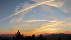 Sunset Space clouds skies