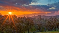 Sunset spring California