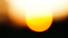 Sunset sun bokeh blurred
