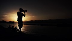 Sunset sun clouds dusk silhouettes shadows sunlight skies