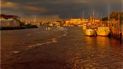 Sunset sun clouds light Florida skies