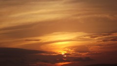Sunset sun clouds November skies