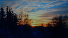 Sunset sun clouds skies