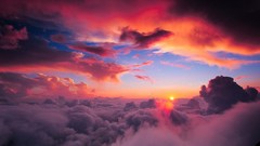 Sunset sun clouds skies skyscapes