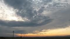 Sunset sun clouds skylines