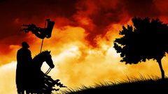 Sunset sun dark night