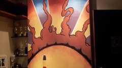 Sunset sun wall interior interior design