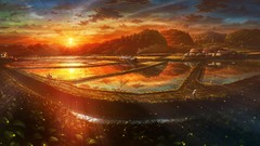 Sunset sunlight artwork