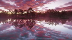 Sunset sweden reflections