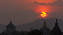 Sunset temple high bagan Resolution
