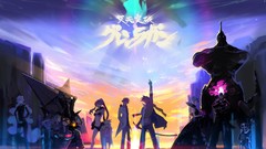 Sunset text Katana Anime cartoons anime girls bra tengen toppa 