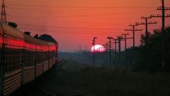 Sunset trains