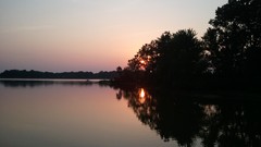 Sunset Trees lakes reflections