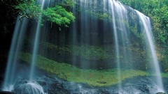 Sunset Trees yellow sun waterfalls Beaches Micronesia Palau