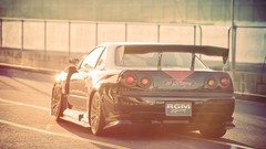 Sunset tuning cars bokeh skylines