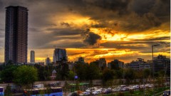 Sunset Turkey Istanbul skies HDR Photography