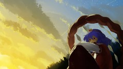 Sunset video games clouds