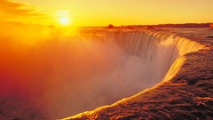 Sunset water Canada falls