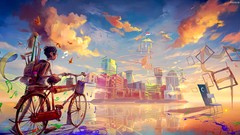 Sunset water clouds scenic