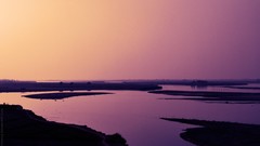 Sunset water clouds skies