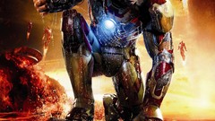 Sunset water red Iron Man armor posters robert downey jr tony 