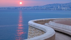 Sunset water sun France