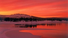 Sunset winter