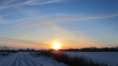 Sunset winter