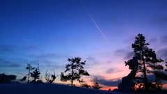 Sunset winter high Resolution