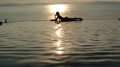 Sunset woman Beaches Adrianne Curry