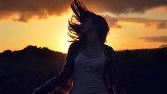 Sunset woman Marta Aragonés