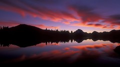 Sunset Wyoming national park rivers grand teton national park