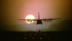 Sunsets airplanes airports clark